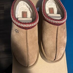 UGG Chestnut Suede Slippers